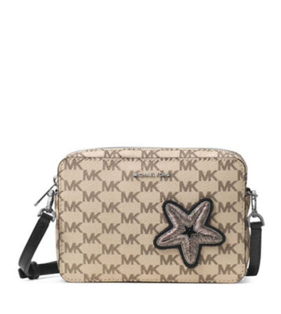 

MICHAEL KORS Jet Set East West Crossbody Bag STUDIO Star Fish Patch NWT