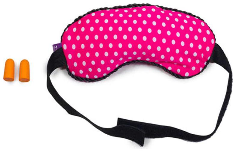 

VIAGGI Microbeads Eye Mask With Ear Plugs-Pink