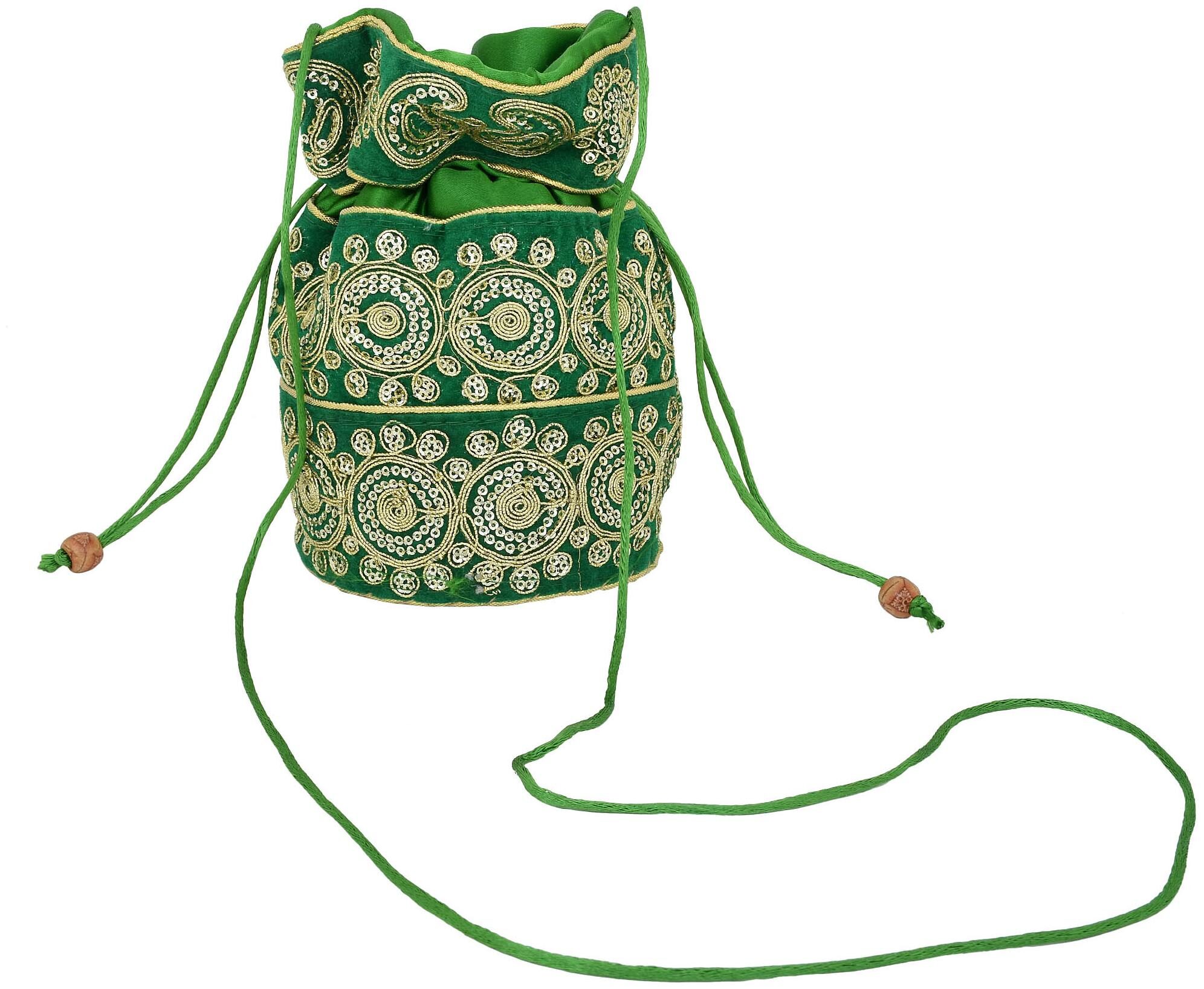

MissMister Multi Silk Potli Bag