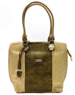 Moochies Beige Leather Handbags Online At Low Prices In India Moochies Beige Leather Handbags