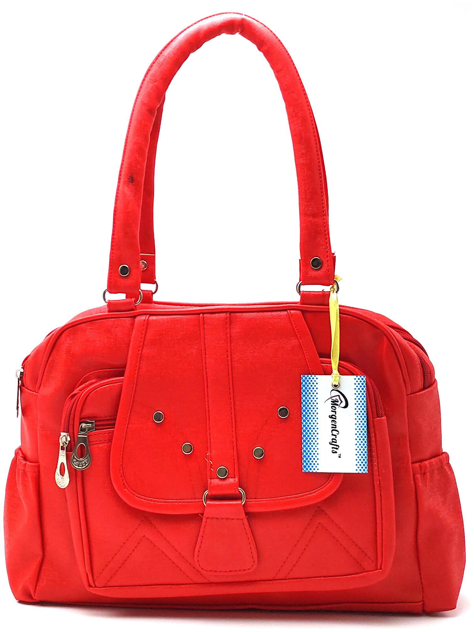 

MORGENCRAFTS Red PU Shoulder Bag