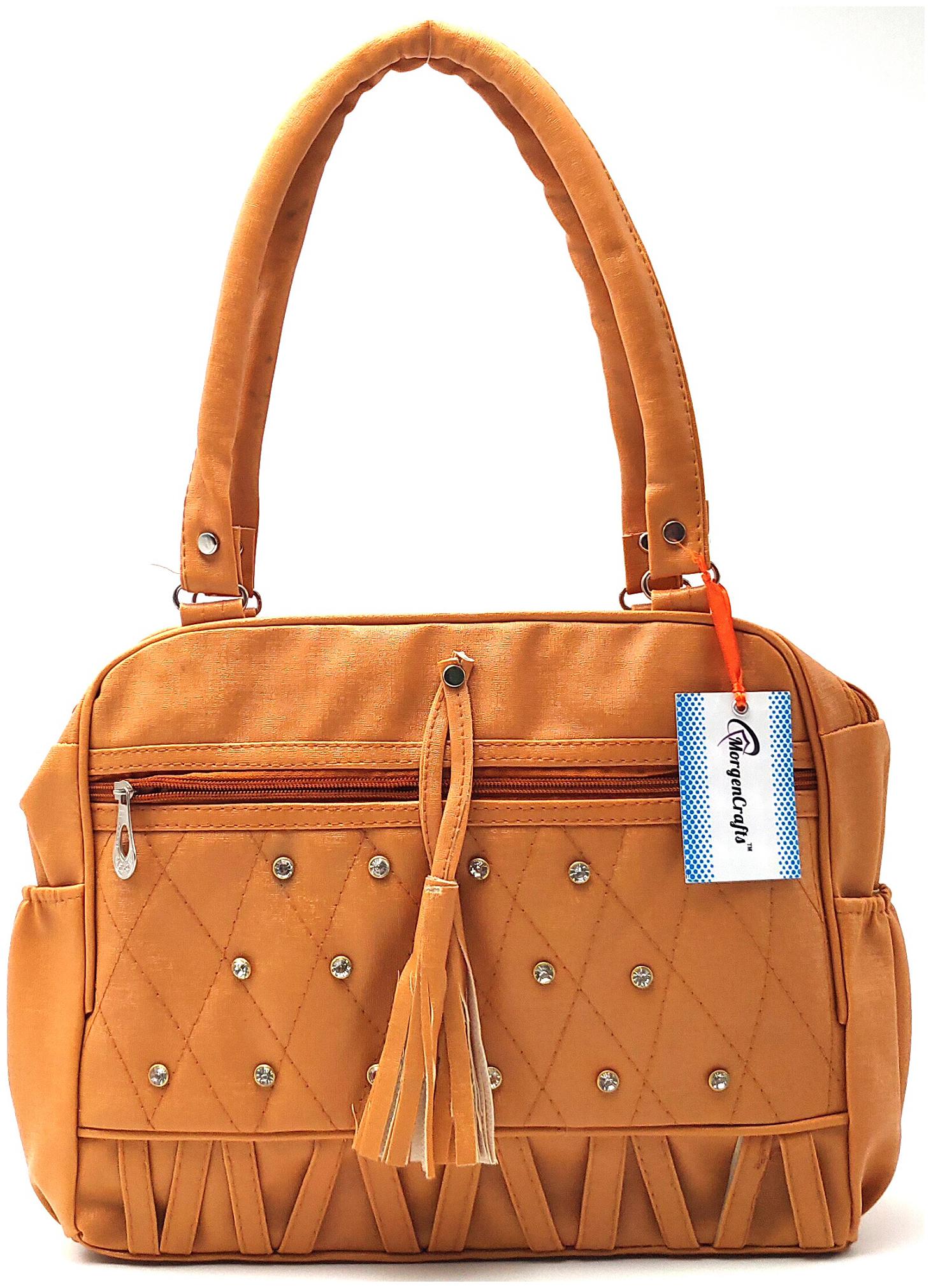 

MORGENCRAFTS Tan PU Shoulder Bag