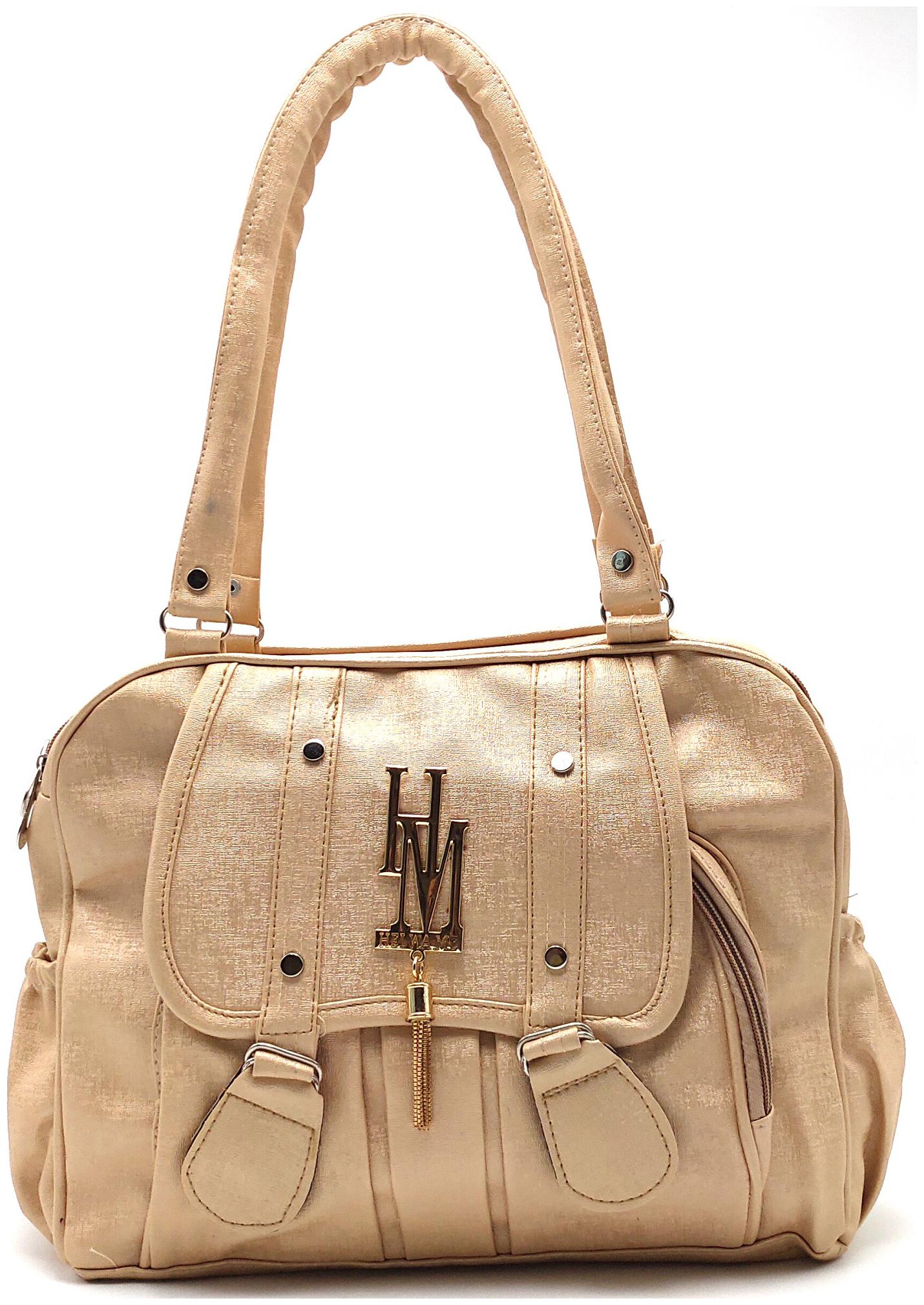 

MORGENCRAFTS Beige PU Shoulder Bag