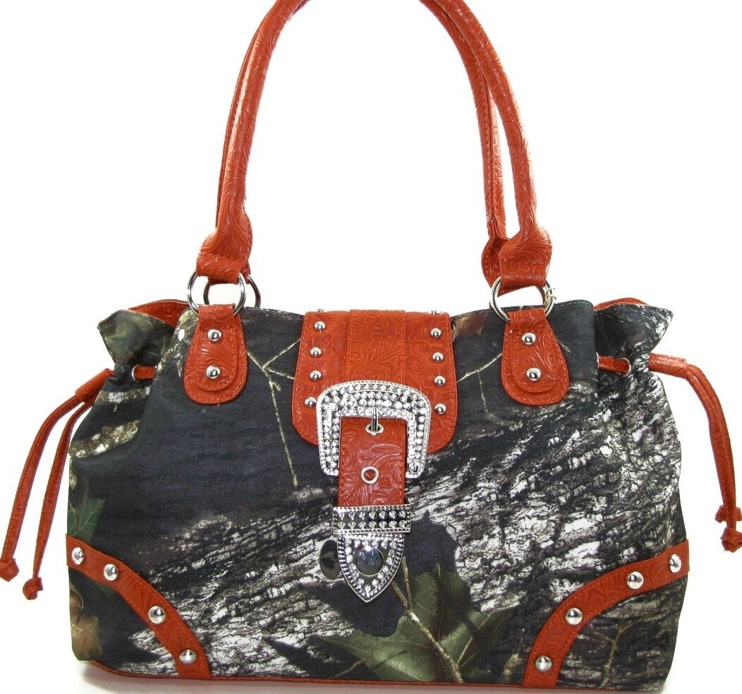 

Mossy Oak Camo Red Purse Camouflage Handbag Drawstring