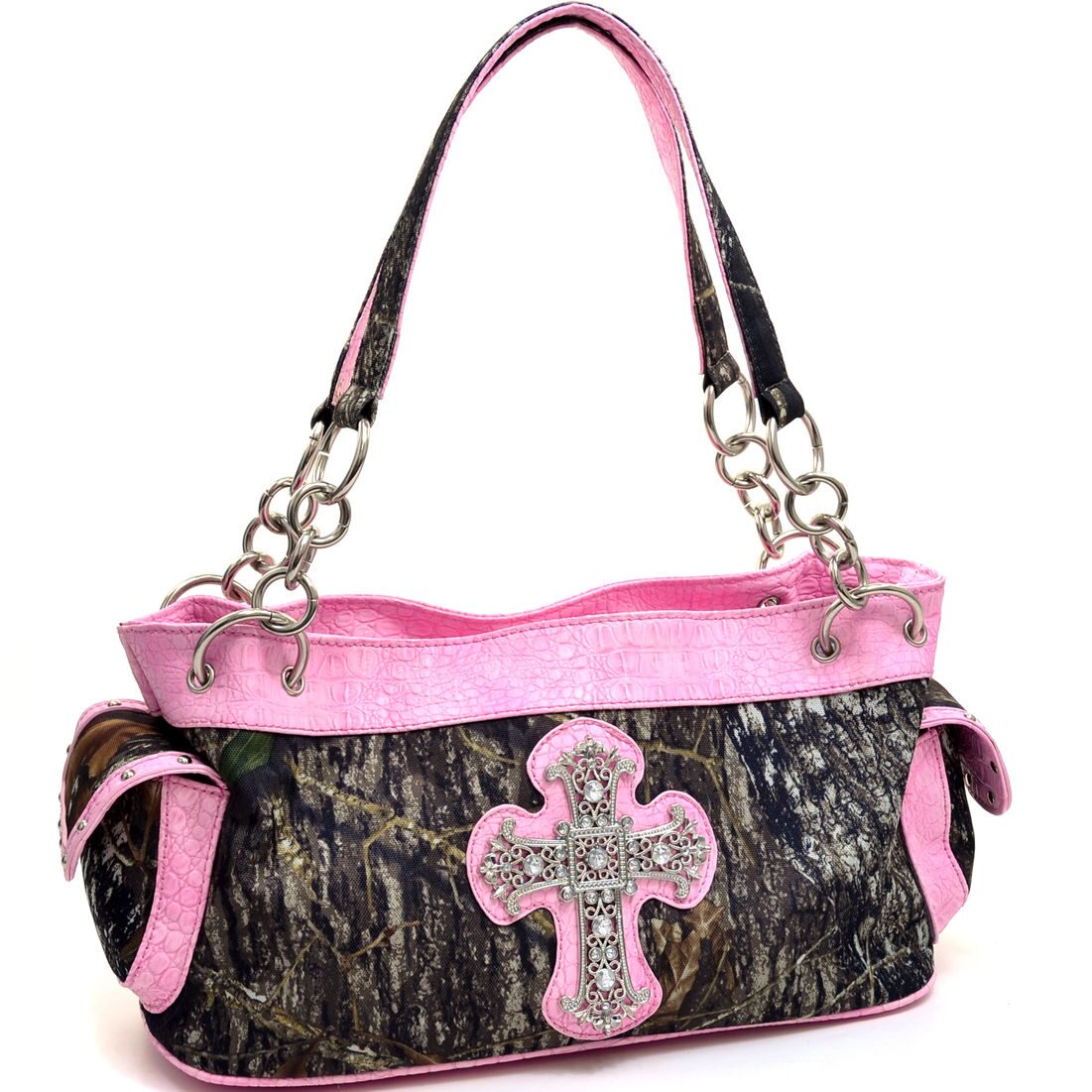 

Mossy Oak Licensed Camouflage Pink Cross Purse - Camo Handbag