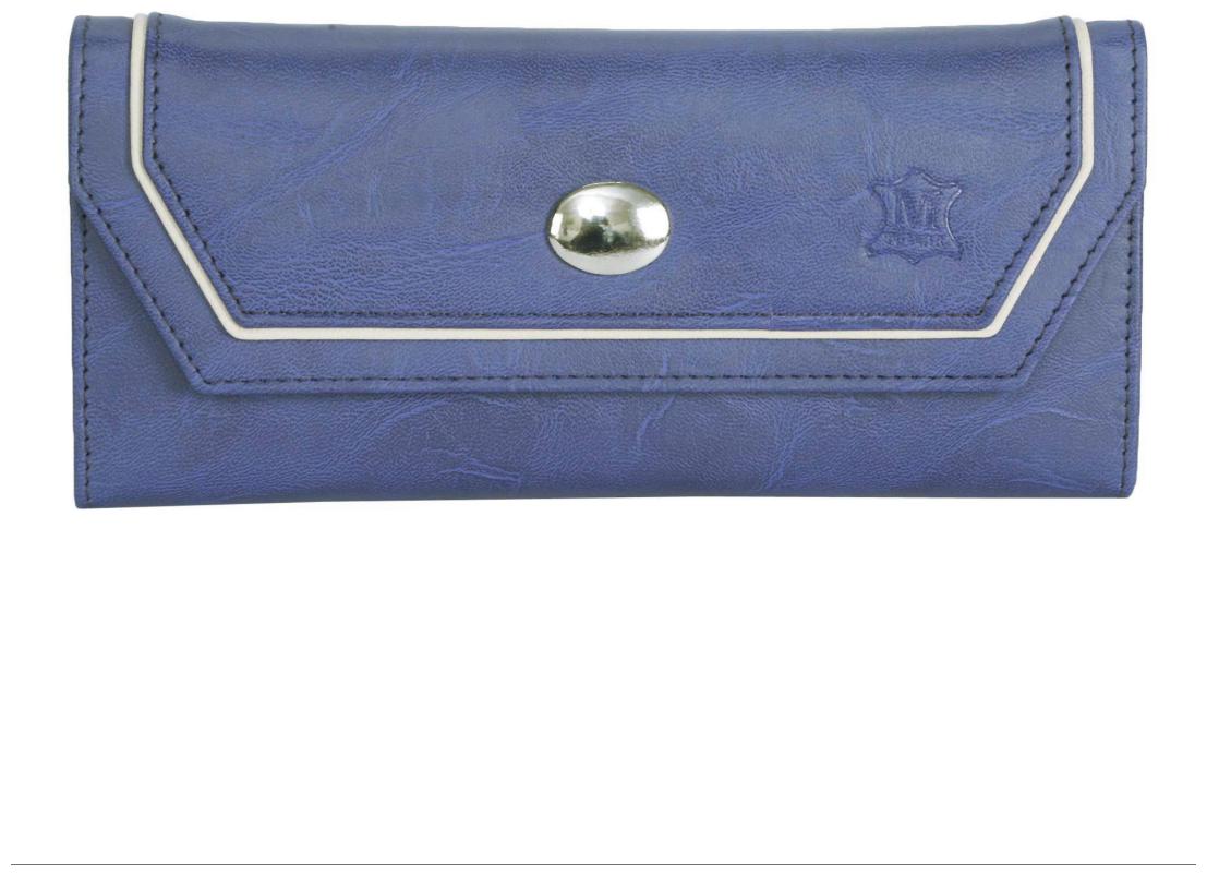 

Mtuggar Women Blue Synthetic Wallet
