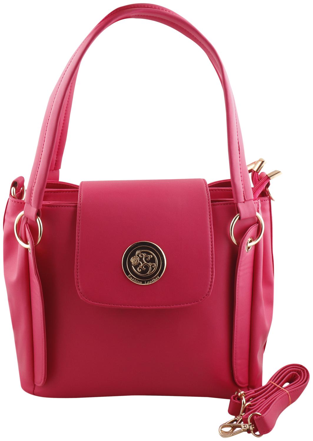 Nevis Synthetic Women Satchel Pink