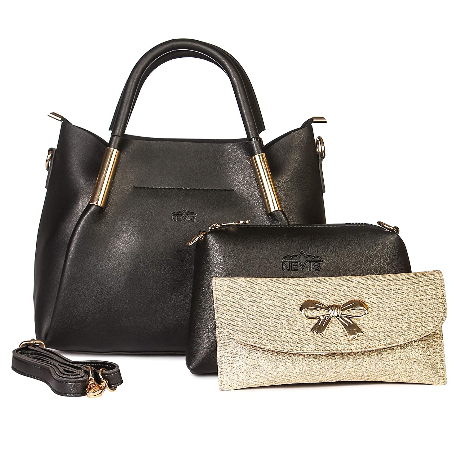 

Nevis Black PU Handheld Bag