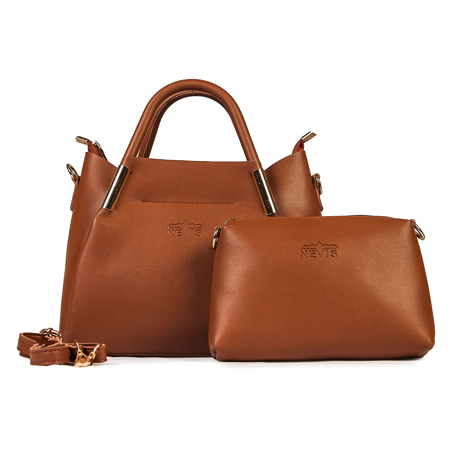 

Nevis Tan PU Handheld Bag