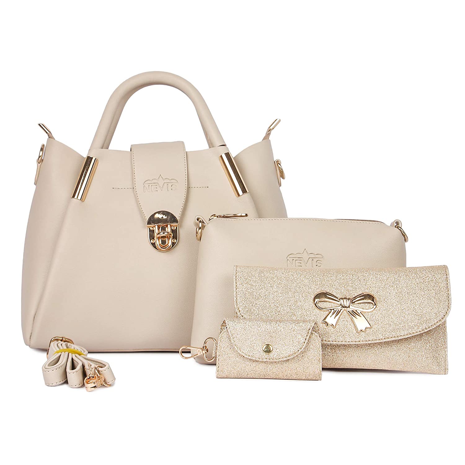 

Nevis Cream PU Handheld Bag