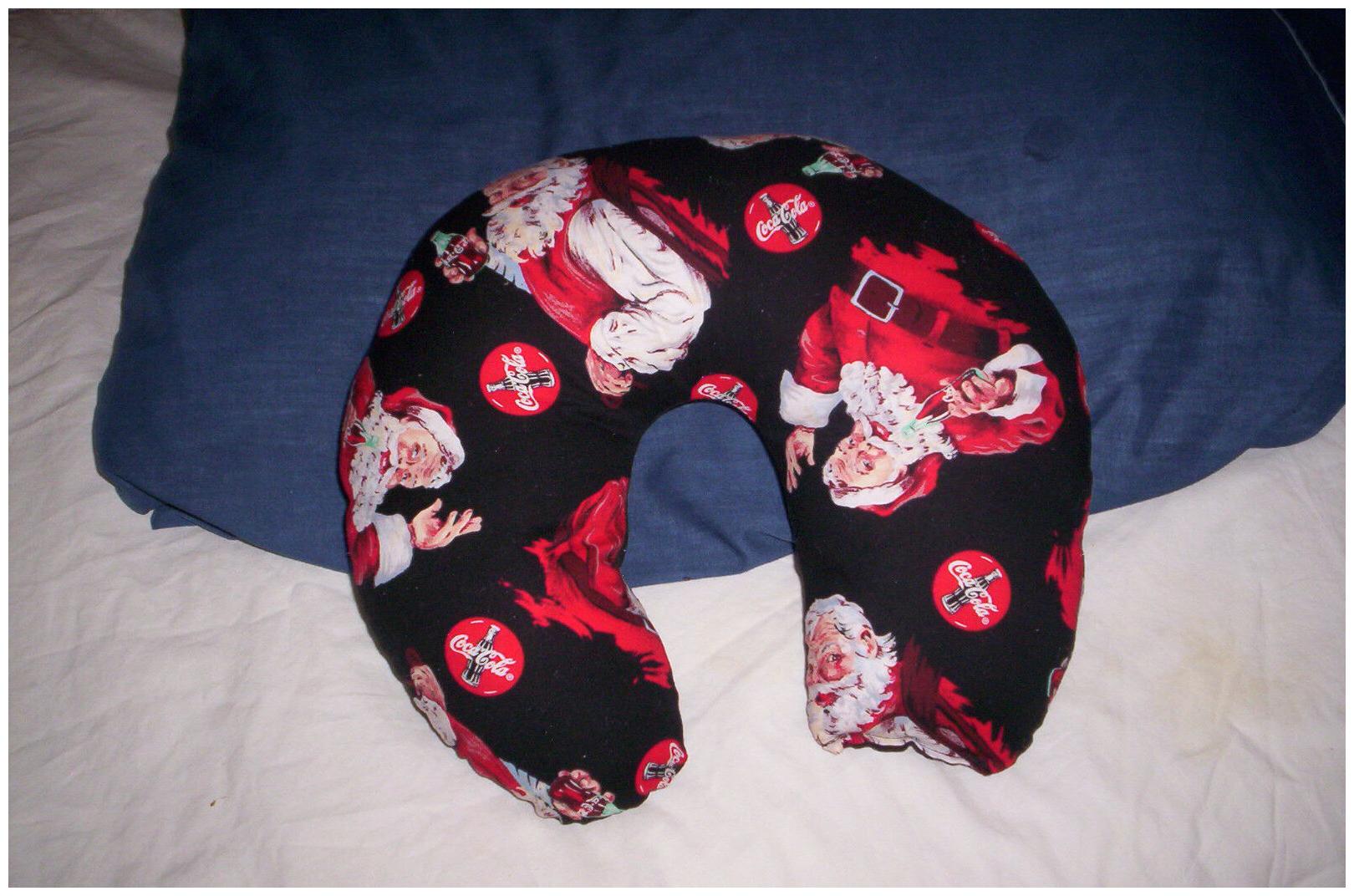

New boys girls black Coke washable cotton neck pillow