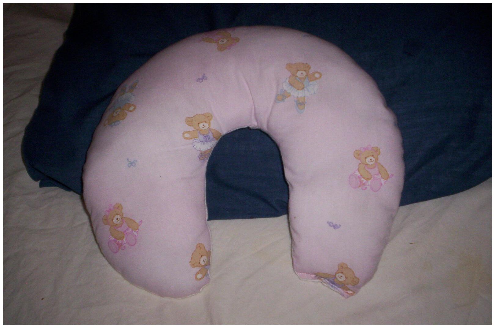 

New boys girls pink Teddy Bears washable cotton neck pillow