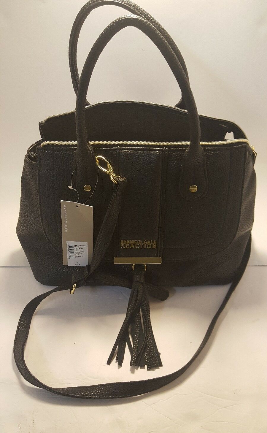 

NEW Kenneth Cole Medium Black Reaction Satchel Purse