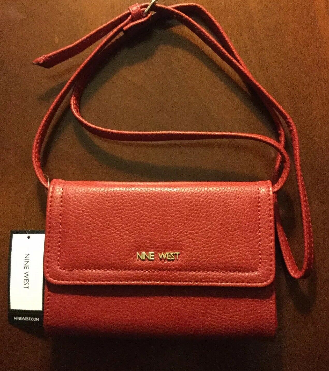 

New NINE WEST Lenna Red Hand Bag
