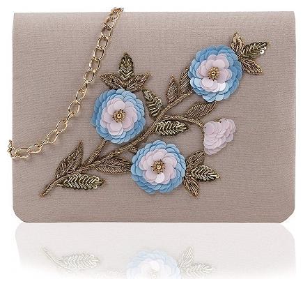 

NICHE Women Pink Silk Clutch