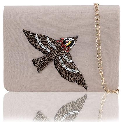 

NICHE Women Pink Silk Clutch