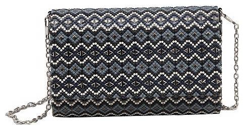 

Niche Grey Embellish Aztec Hand Clutch For Women Evening Handbags Party Clutch Bags