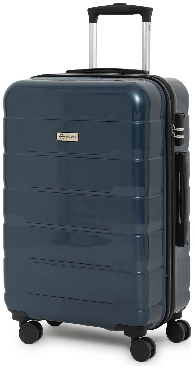 

Novex Dublin Cabin Size Hard Luggage Bag ( Blue 4 Wheels )