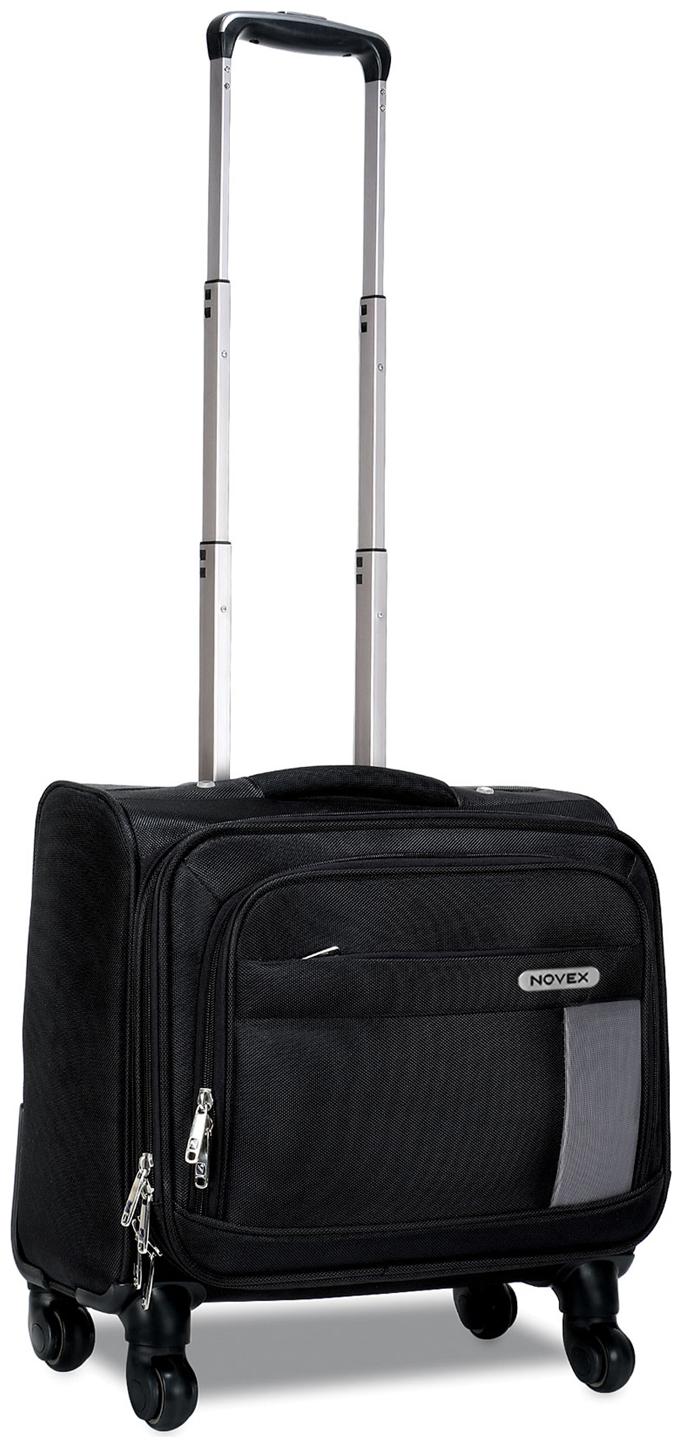 

Novex Overnighter Trolley Small Size Overnighters Bag ( Black 4 Wheels )