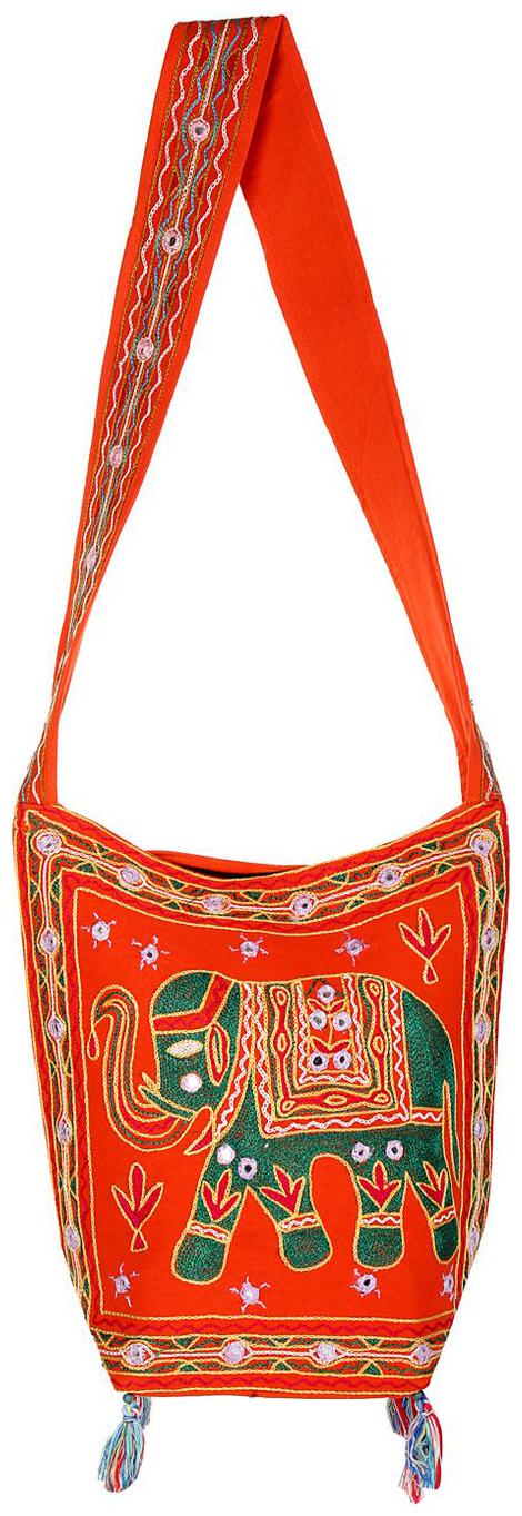 

Orange Green Ethnic Sling Bag Mirror Work Cotton Sling Bags For Girls 15 X 7 X 15 Sling Bags For Women Girls Sling Bag By Rajrang