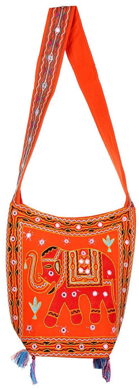 

Orange Red Ethnic Sling Bag Mirror Work Cotton Sling Bags For Girls 15 X 7 X 15 Sling Bags For Women Girls Sling Bag By Rajrang
