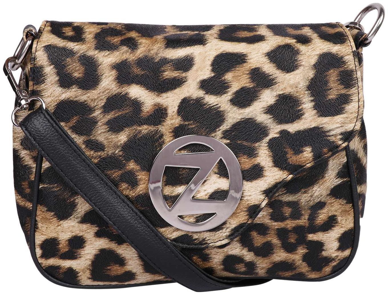 

Osaiz Brown PU Solid Sling Bag