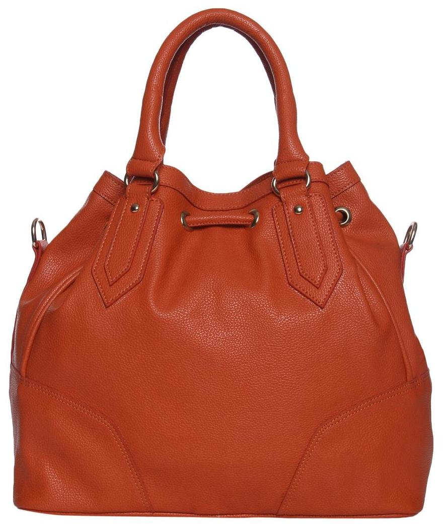 

Osaiz Orange Synthetic Handheld Bag