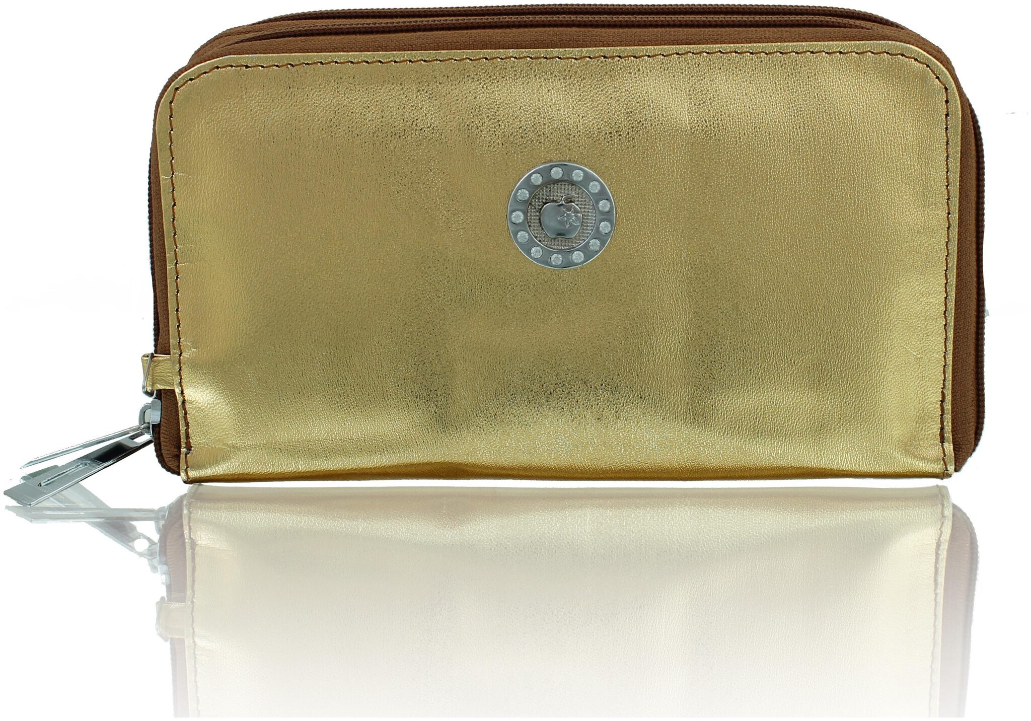 

P YFASHION Women Gold Synthetic Clutch