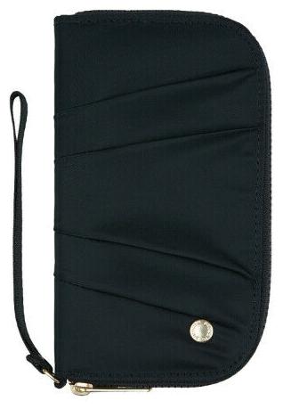 

Pacsafe Citysafe CX Wristlet - Black Anti-Theft RFID Blocking Travel Wallet