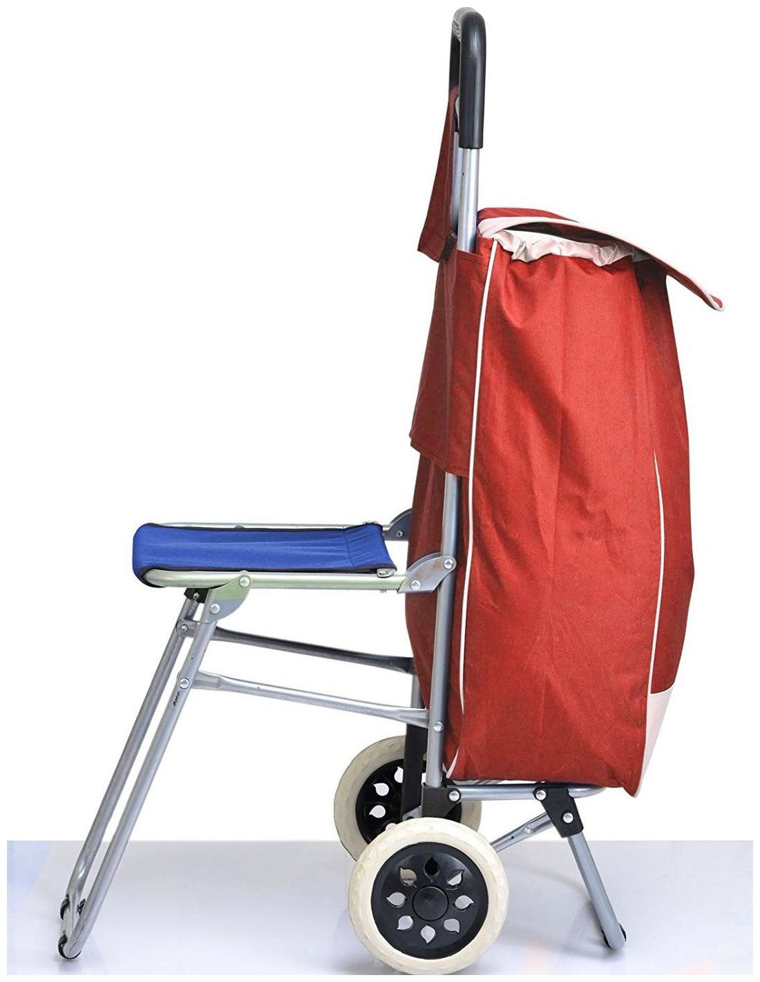 

PAFFY Medium Size Soft Luggage Bag ( Red 2 Wheels )