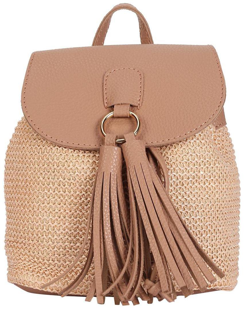 

People Beige PU Backpack