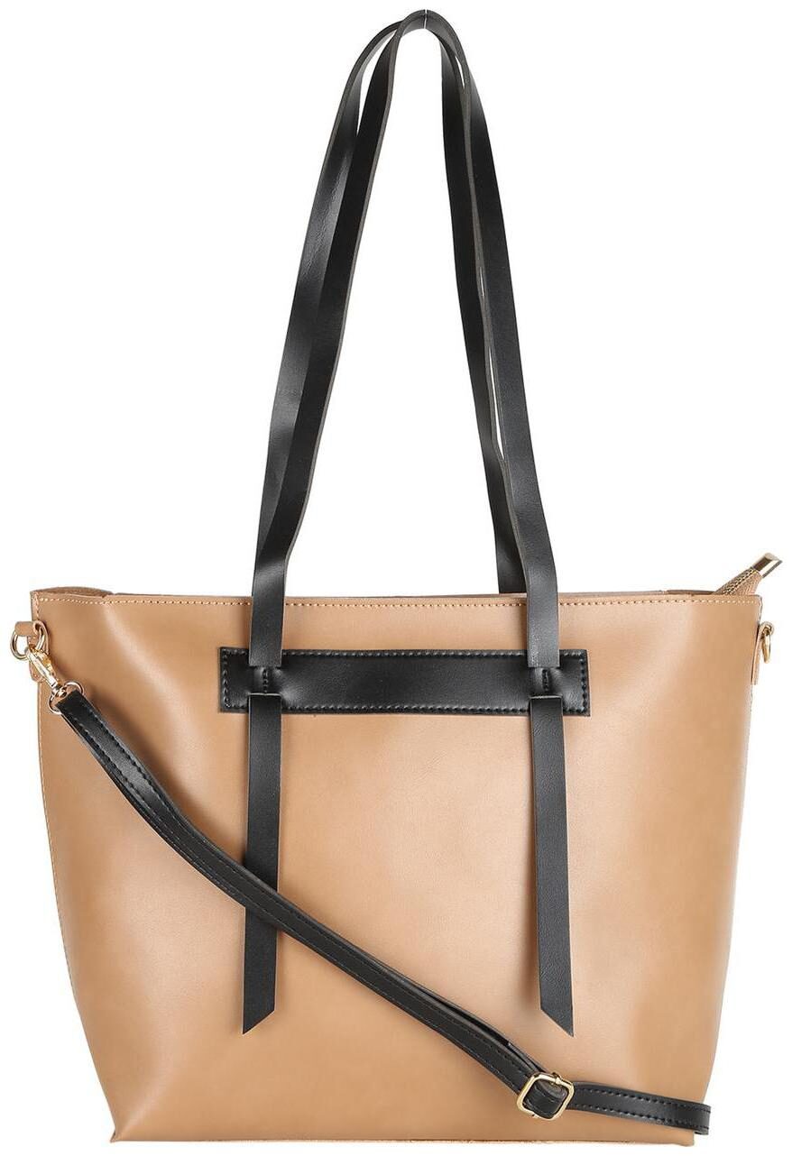

People Beige PU Shoulder Bag