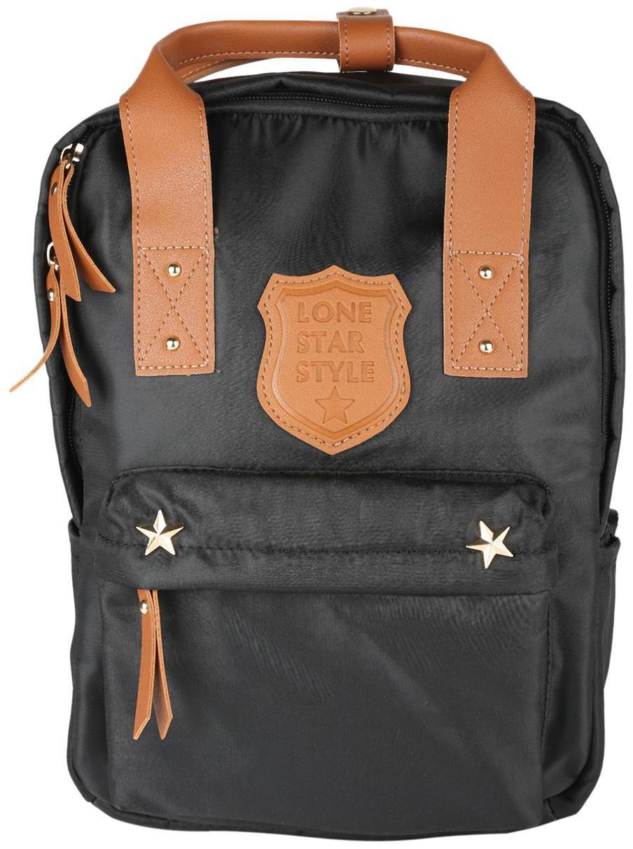 

People Black Nylon Backpack