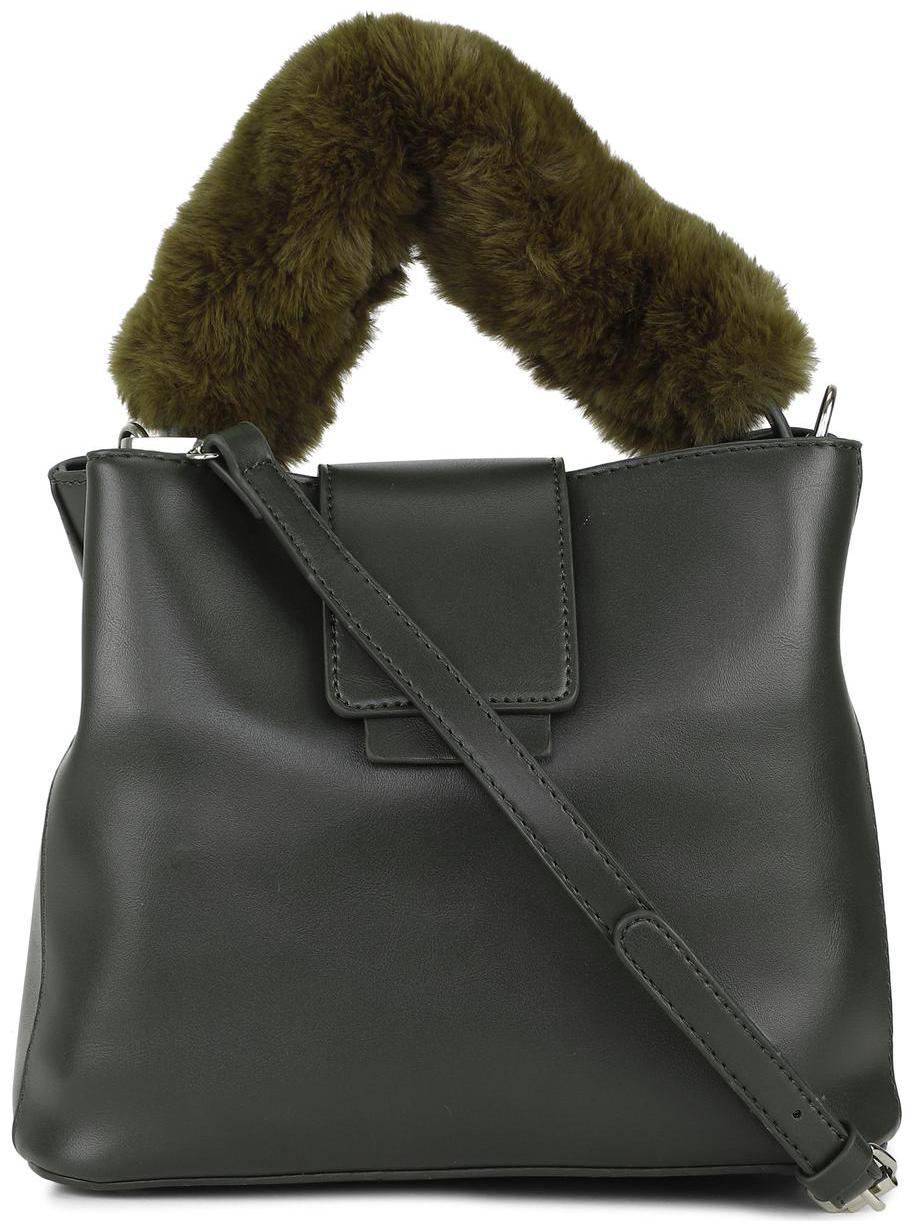 

People Black PU Solid Sling Bag