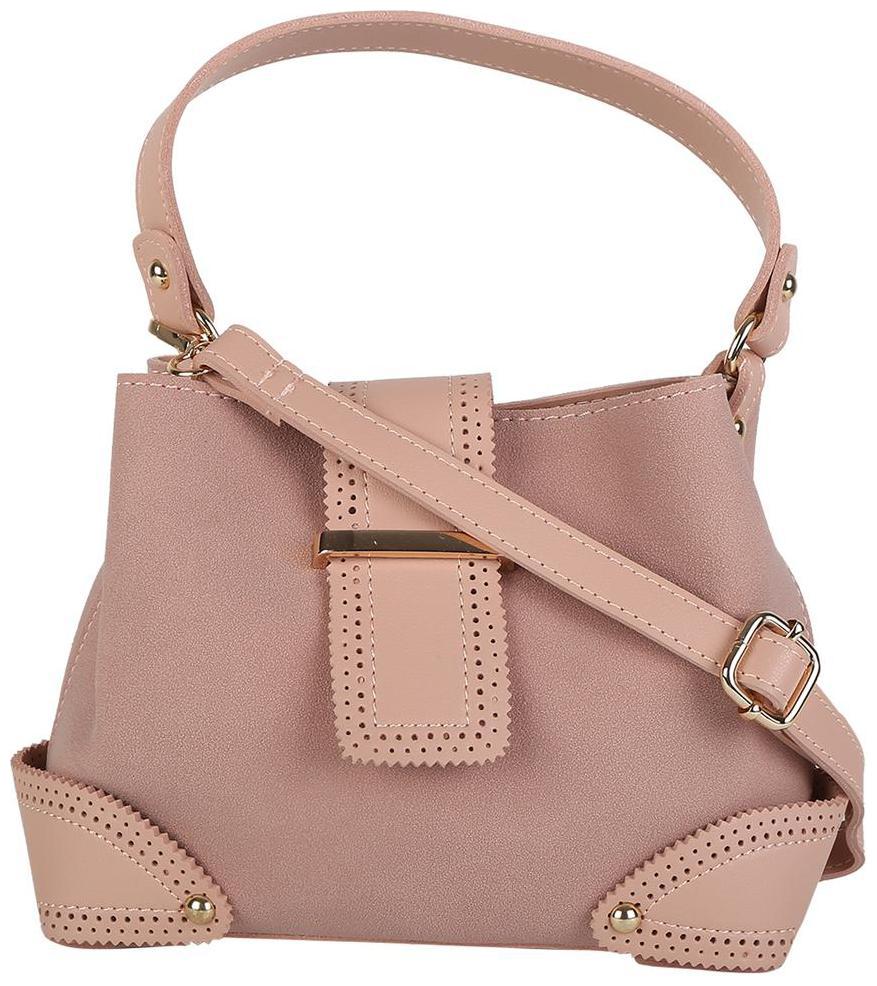

People Pink PU Handheld Bag