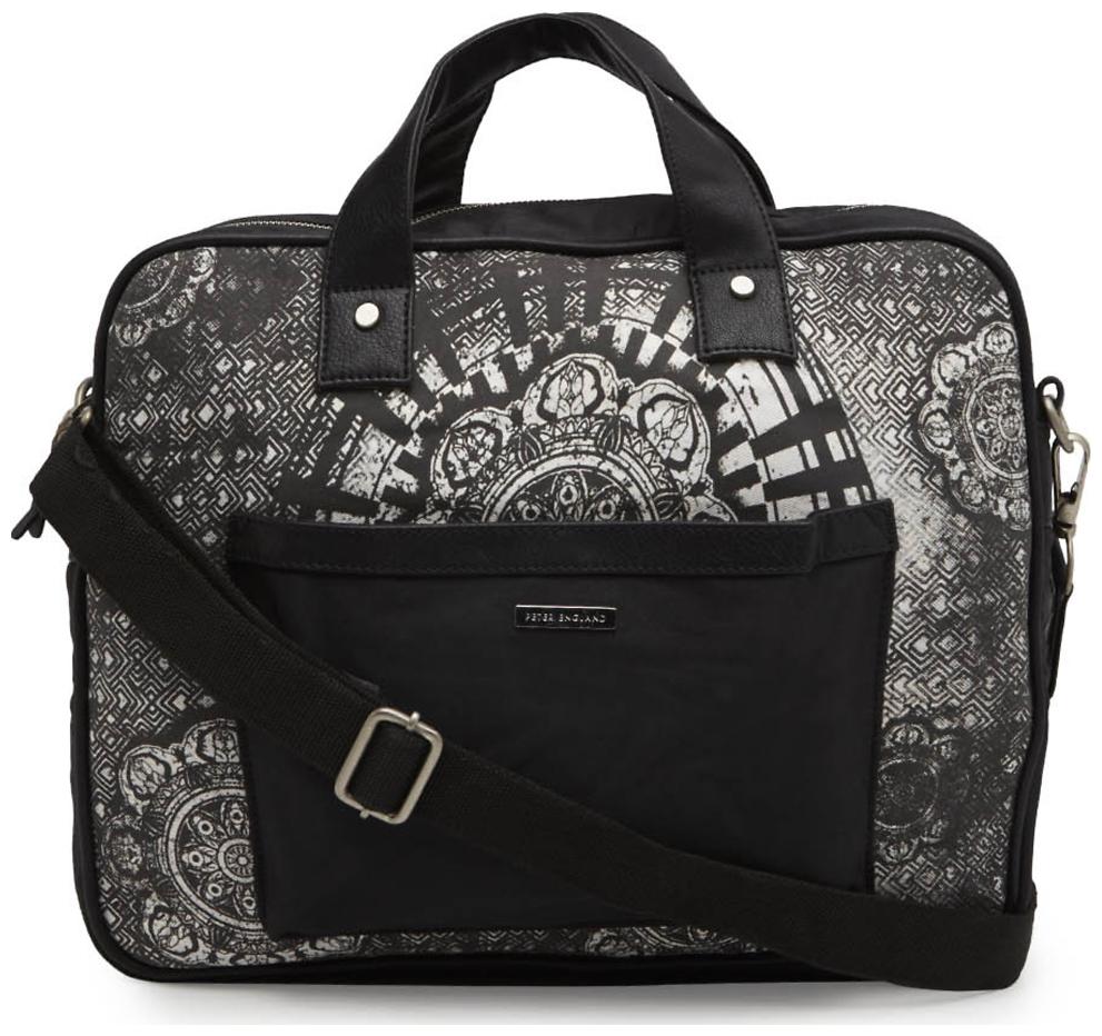 

Peter England Black Pu Messenger bag