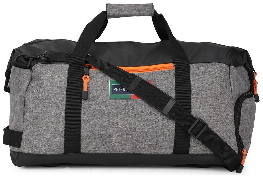 

Peter England Polyester Men Gym bag - Grey