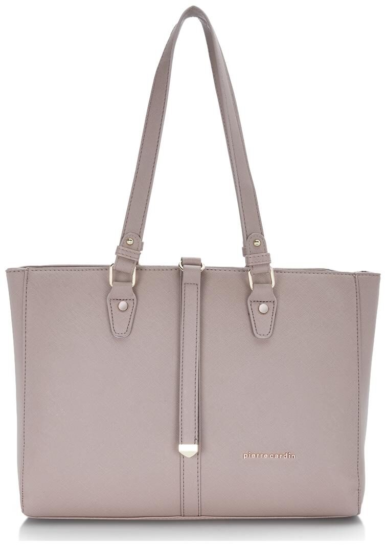 

Pierre Cardin Women Solid PU - Tote Bag Grey