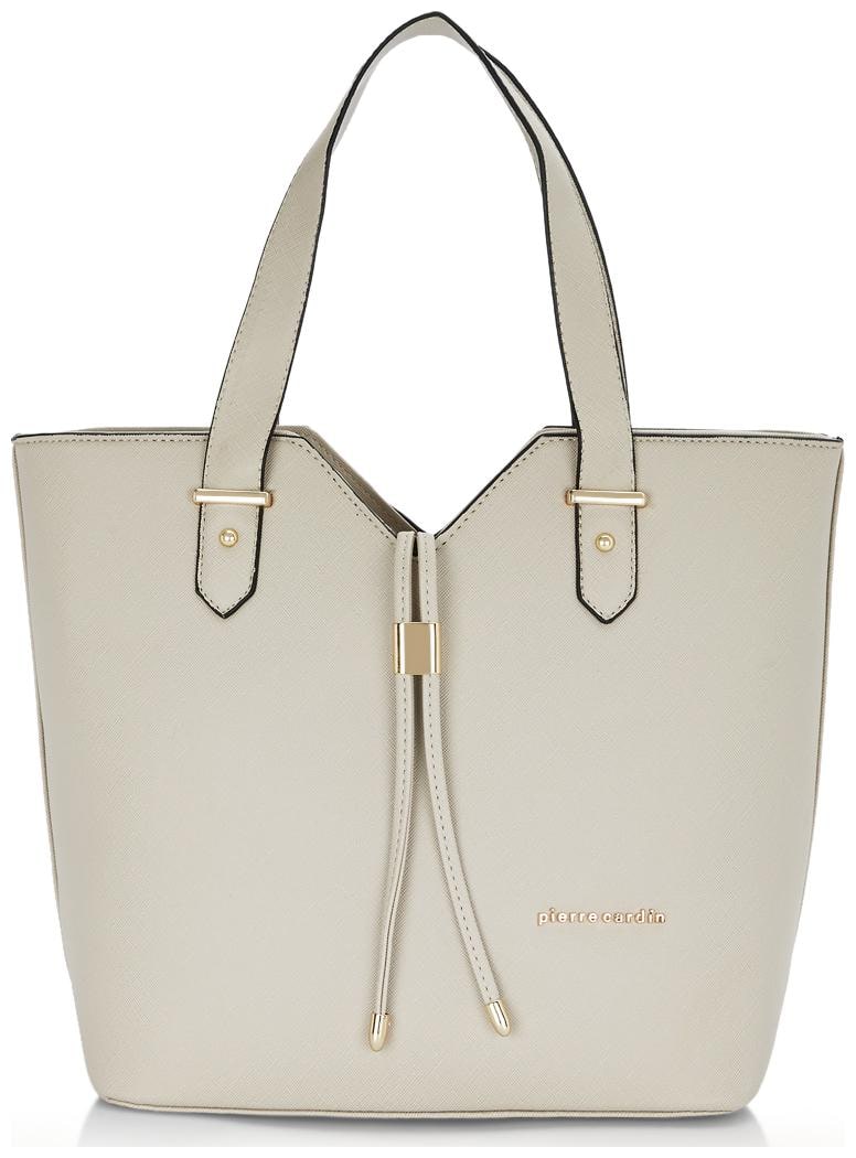 

Pierre Cardin Women Solid PU - Tote Bag Grey