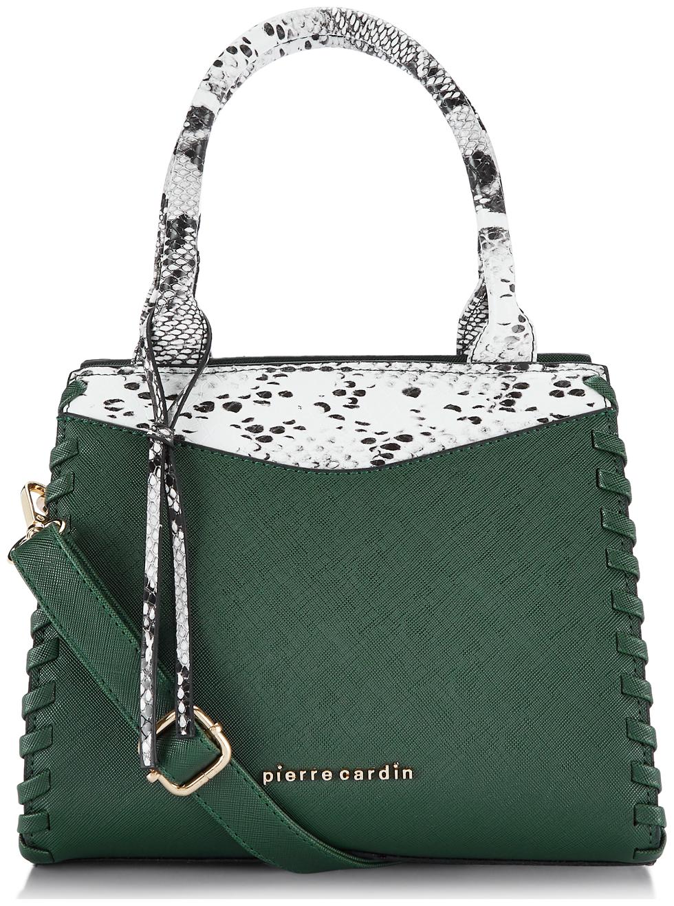 

Pierre Cardin Green PU Satchel
