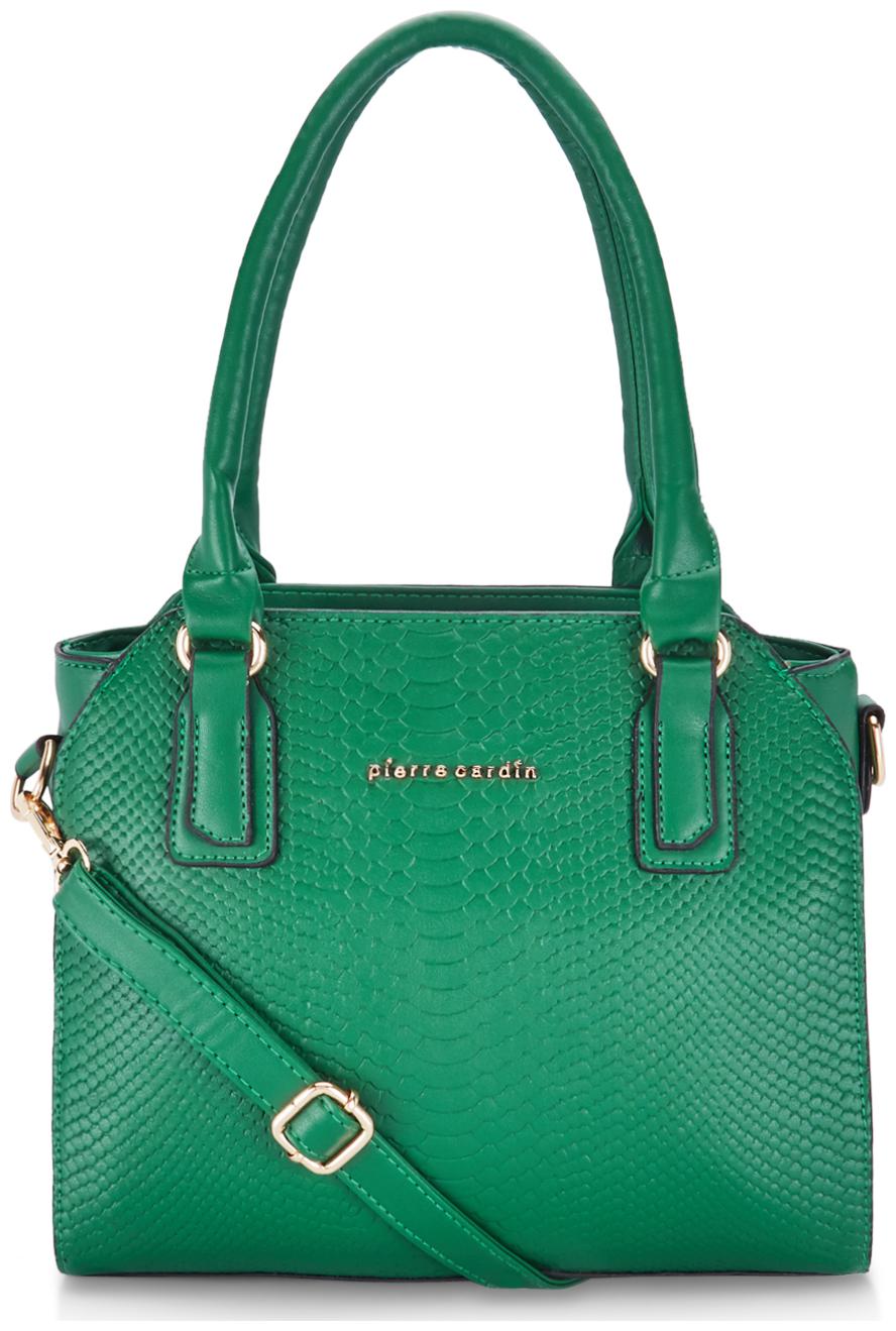 

Pierre Cardin Green PU Satchel