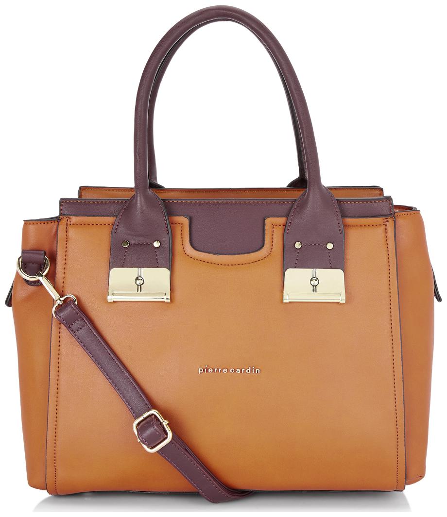 

Pierre Cardin Tan PU Satchel