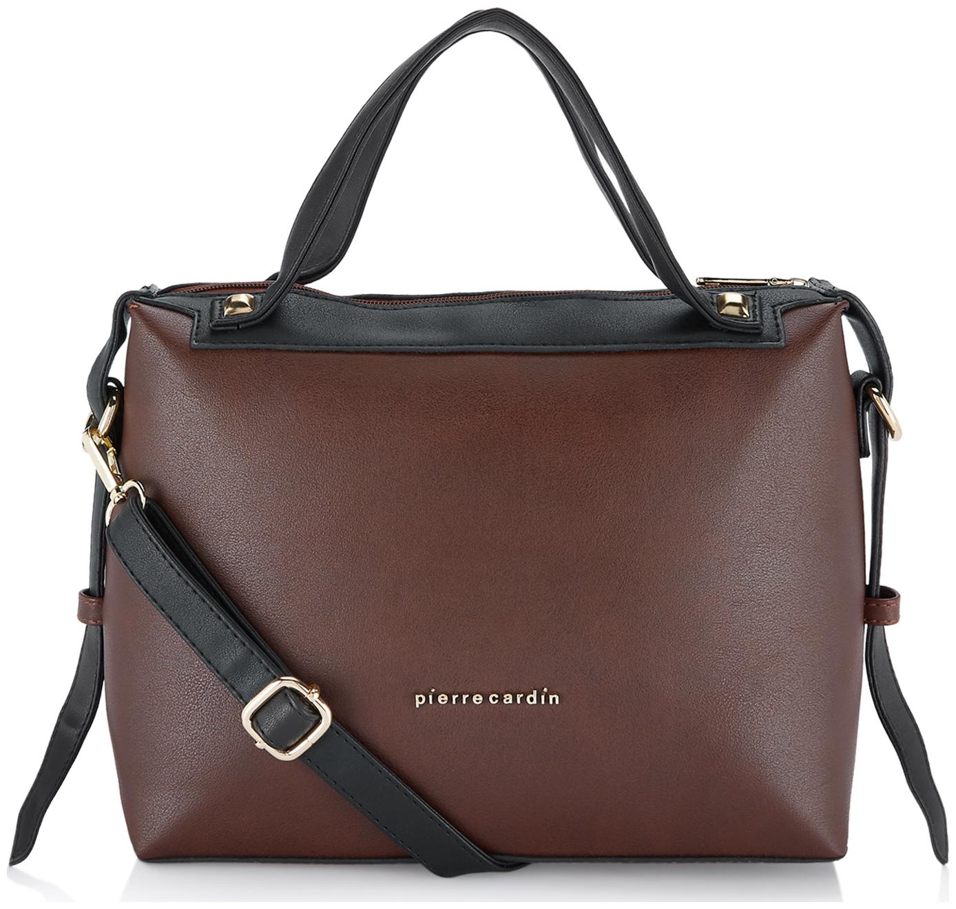 

Pierre Cardin Brown PU Satchel