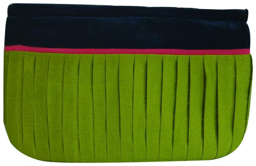 

Arabian Nights Women Green Canvas Clutch