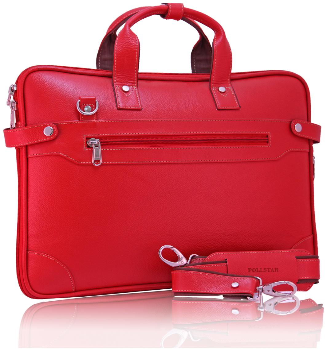 

POLLSTAR Expandable Premium Leather office Bag (MB9999RD)