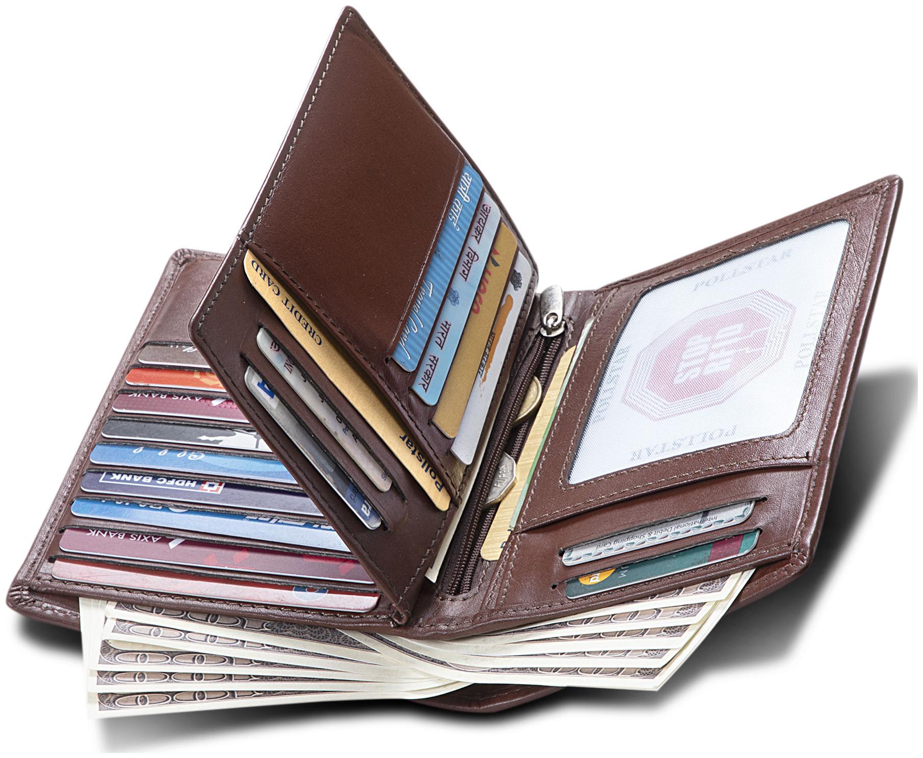 

POLLSTAR Women Brown Leather Wallet