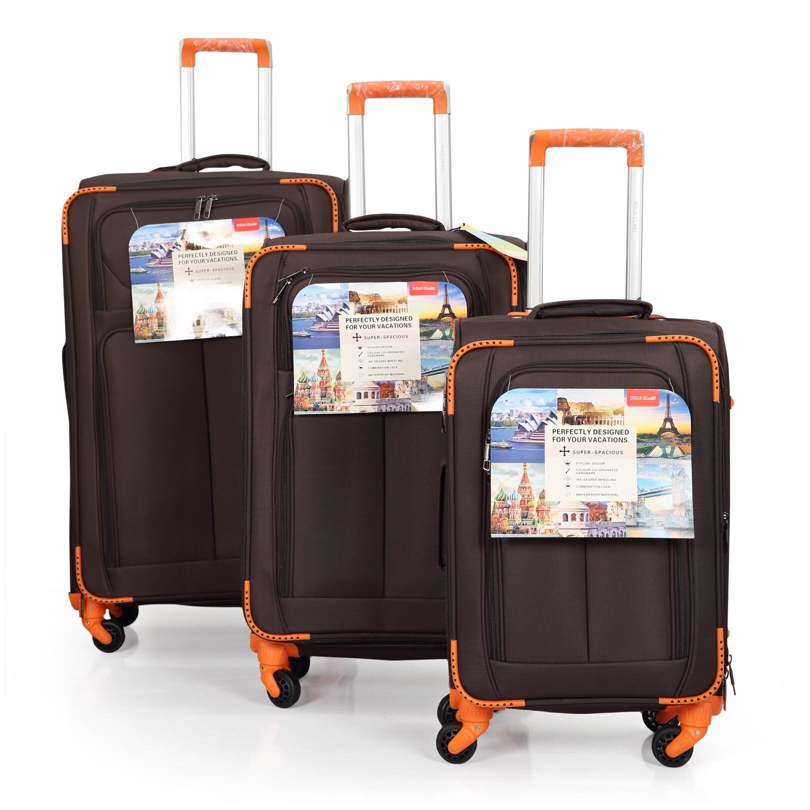 

Polo Class LT-1094 Large Size Luggage Set ( Brown 4 Wheels )