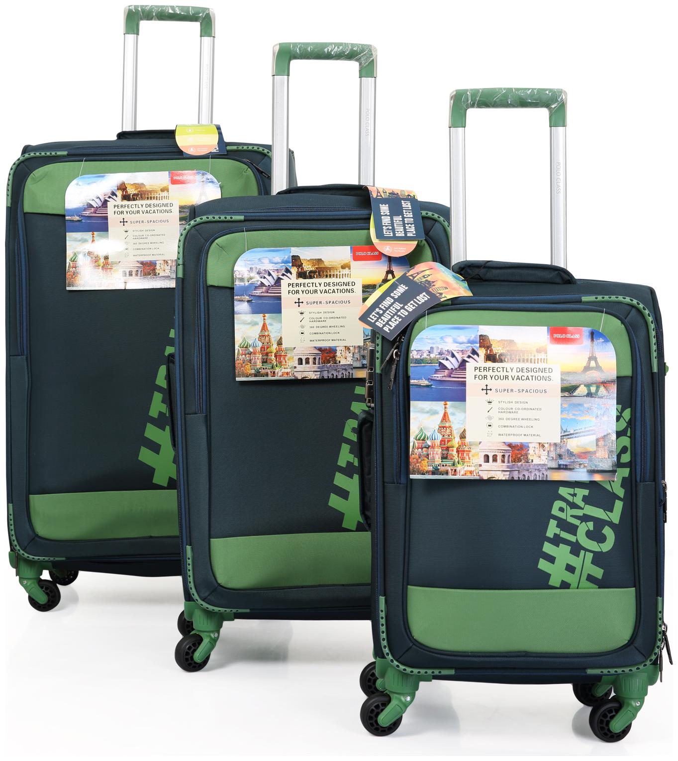 

Polo Class LT-1102 Large Size Luggage Set ( Green 4 Wheels )