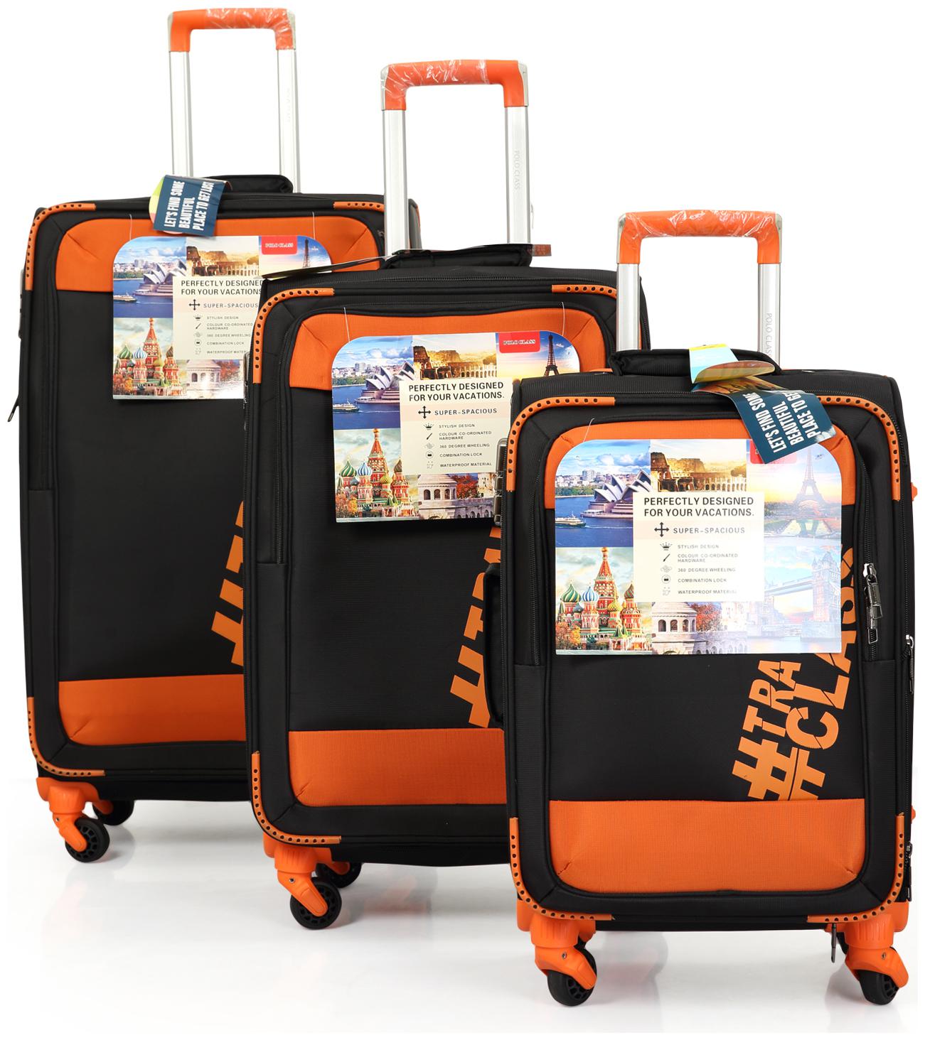 

Polo Class LT-1097 Large Size Luggage Set ( Orange 4 Wheels )