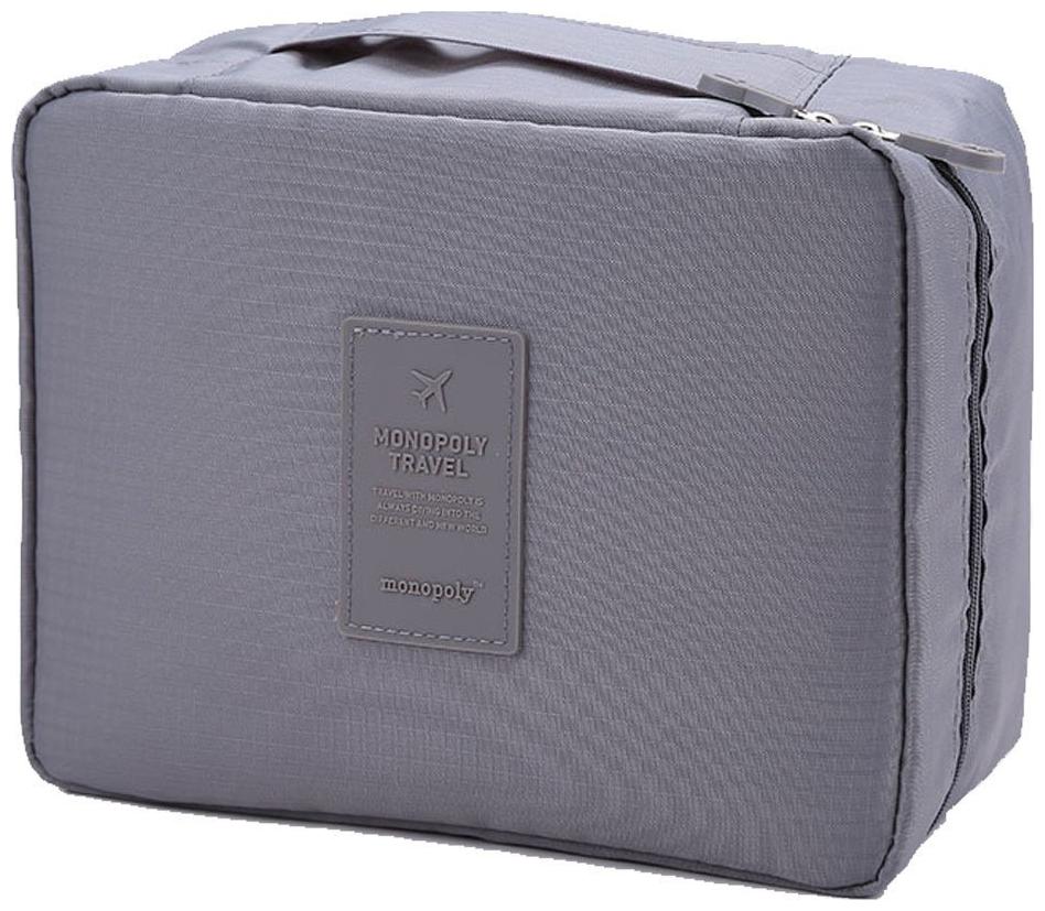 

Portable Waterproof Multi Pouch Travel Toiletry Cosmetic Makeup Case Storage Bag With Handle (Grey)